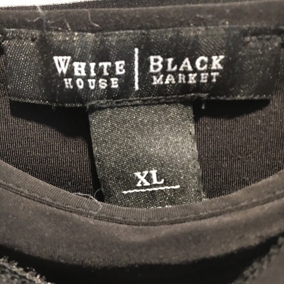 WHBM Black and White Striped Top - Picture 4 of 4